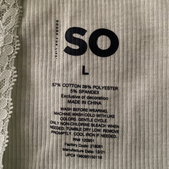 🌟NWT SO Light green button down cami - Picture 3 of 3